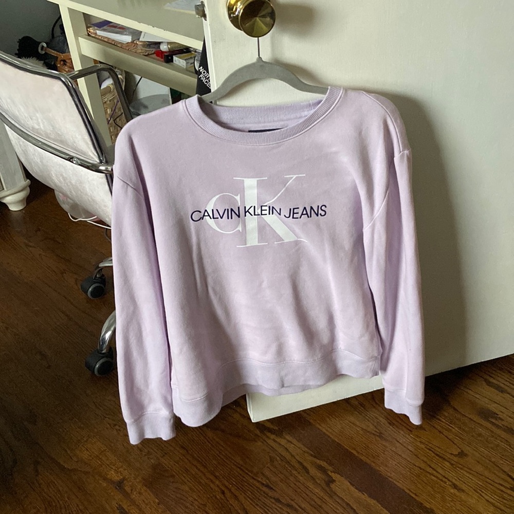 lavender calvin klein sweater